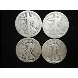 1917-S OBV., 1917-S REV., 1920 & 28-S WALKING LIBS