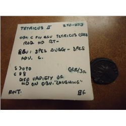 A.D. 270-273 ANCIENT COIN ATTRIBUTED AS SHOWN