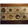 Image 1 : 8 ASSORTED SILVER FOREIGN COINS SEE DESCRIPTION