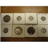 Image 2 : 8 ASSORTED SILVER FOREIGN COINS SEE DESCRIPTION