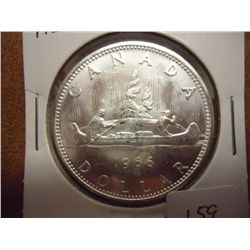 1966 CANADA SILVER DOLLAR UNC