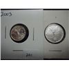 Image 1 : 2 MEXICO SILVER LIBERTADS 2013 1/10 OZ. & 2003