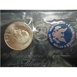 1972-S  IKE SILVER DOLLAR UNC (BLUE PACK)