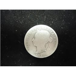 1894 CANADA SILVER 25 CENTS