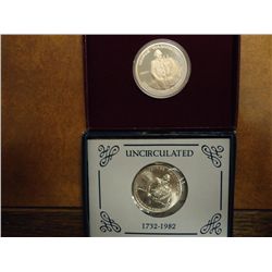1982 D & S WASHINGTON COMMEMORATIVE HALVES