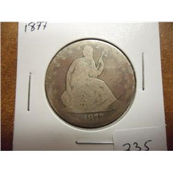 1877 SEATED LIBERTY HALF DOLLAR