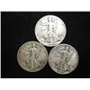 Image 1 : 1941,43-D & 44-D WALKING LIBERTY HALF DOLLARS