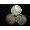Image 2 : 1941,43-D & 44-D WALKING LIBERTY HALF DOLLARS