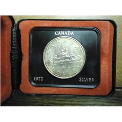 1972 CANADA SILVER DOLLAR UNC .3750 OZ. ASW