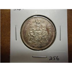 1962 CANADA SILVER 50 CENTS UNC