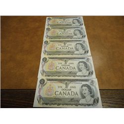 5-1973 CRISP UNC CANADA $1 CURRENCY