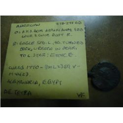 A.D.270-275 ANCIENT COIN ATTRIBUTED AS SHOWN VF