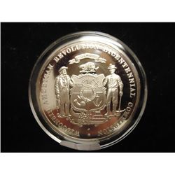 33.3 GRAM STERLING SILVER PF ROUND WISCONSIN