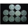 Image 1 : 10 ASSORTED 35% SILVER JEFFERSON WAR NICKELS