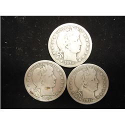1914-D,15-D & 16-D BARBER QUARTERS