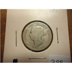 1901 CANADA SILVER 25 CENTS