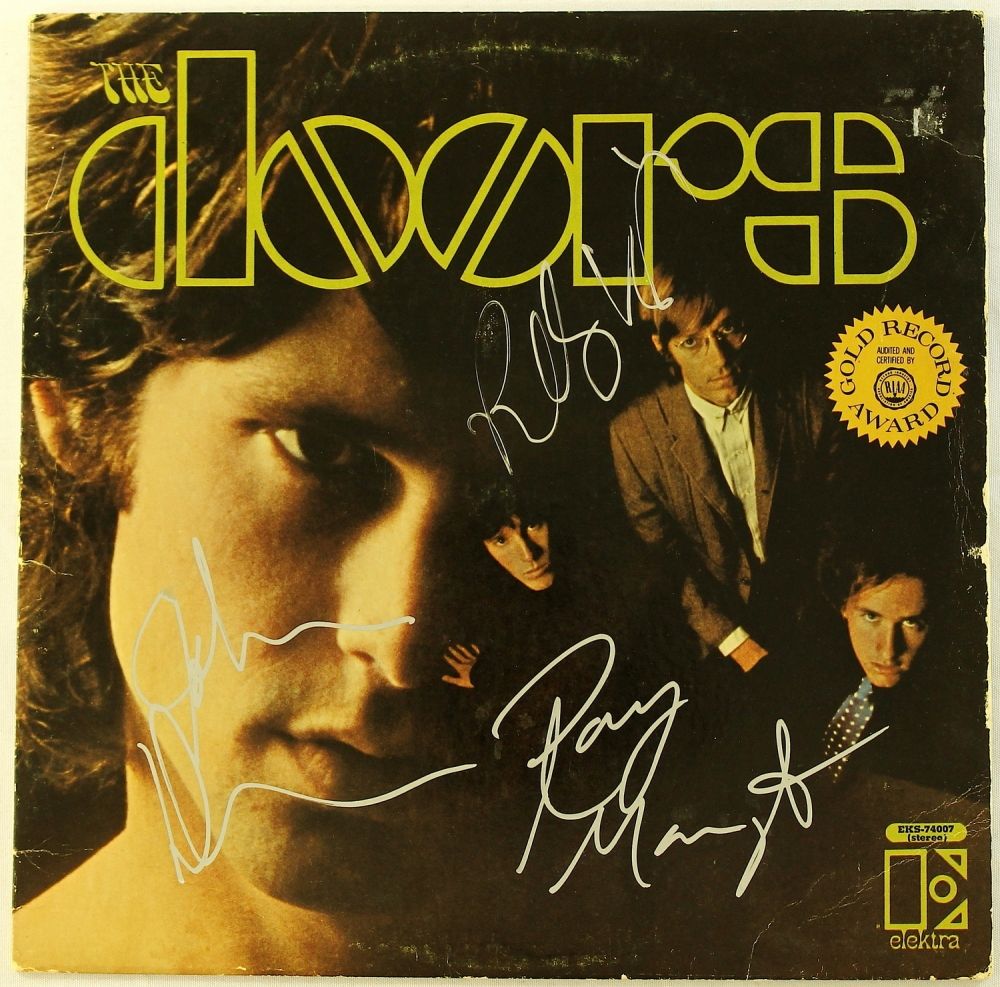 "The Doors" Signed Vintage LP Record Album with Ray Manzarek, John