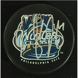 Stu Bickel Signed 2012 Winter Classic Logo Puck (PSA COA)