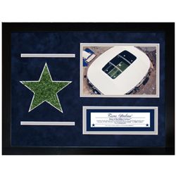 Texas Stadium Aerial Shot Dallas Cowboys 11x14 Framed Collage with Game-Used Turf (Steiner LOA)