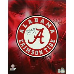Alabama 2009 National Champion Signed 16x20 Photo Signed by (8) with Mark Ingram, Greg McElroy (GTSM