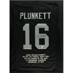 Jim Plunkett Signed Raiders Stat Jersey (JSA & GTSM COA)