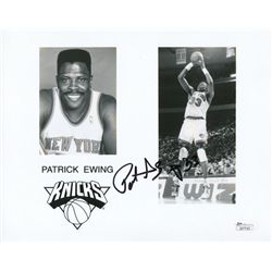 Patrick Ewing Signed Knicks 8x10 Photo (JSA COA)