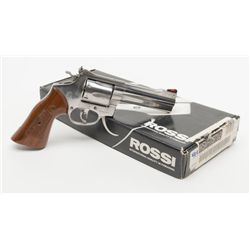 Rossi Model 971 DA revolver, .357 Magnum cal., 4”  barrel, stainless, checkered wood combat grips,