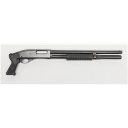 Remington Wingmaster Model 870 pump action  shotgun, 12 gauge, 18” barrel, neoprene grip and  forend