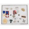 Image 2 : Lot of 17 pieces of German Nazi-era insignia,  medals, pins, ribbons, all authentic including SS  pi