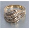 Image 3 : Ladies 14K gold ring set with baguette diamonds in  channels, approx. ½ CT to ¾ Ct total.   Est.: