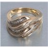 Image 3 : Ladies 14K gold ring set with baguette diamonds in  channels, approx. ½ CT to ¾ Ct total.   Est.: