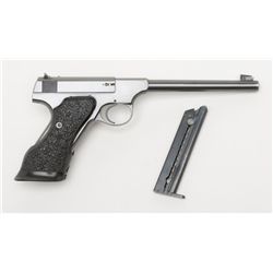 Colt Woodsman semi-auto target pistol, .22LR cal.,  6-1/2” barrel, blue finish, deluxe thumb rest  r