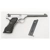 Image 1 : Colt Woodsman semi-auto target pistol, .22LR cal.,  6-1/2” barrel, blue finish, deluxe thumb rest  r
