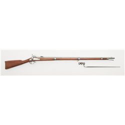 Springfield Musket, approximately .50 caliber,  Serial #NSNV.  The rifle is overall fair to good  co