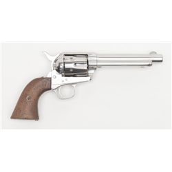 Colt U.S. Artillery Model Single Action revolver,  .45 cal., 5-1/2” barrel, re-nickeled finish,  rep