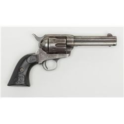 Colt Civilian Model SAA revolver, .45 cal., 4-3/4”  barrel, blue and case hardened finish, checkered