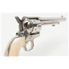 Image 10 : Colt Civilian Model SAA revolver, .44/40 cal.,  7-1/2” etched panel barrel, nickel finish, period  i