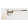 Image 1 : Colt Civilian Model SAA revolver, .44/40 cal.,  7-1/2” etched panel barrel, nickel finish, period  i