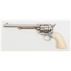 Image 2 : Colt Civilian Model SAA revolver, .44/40 cal.,  7-1/2” etched panel barrel, nickel finish, period  i