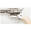 Image 5 : Colt Civilian Model SAA revolver, .44/40 cal.,  7-1/2” etched panel barrel, nickel finish, period  i