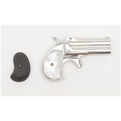 Remington O/U Double Derringer, .41 cal., 2nd Type  with 1-line barrel address, 3” barrels, in  over