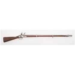 Springfield Model 1816 flintlock musket in .69  caliber smoothbore dated 1829 on lock and 1834 on  t