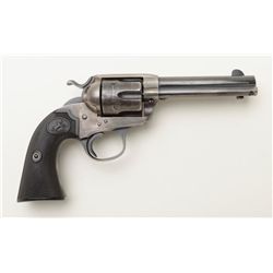 Colt Bisley Model single action revolver, .38  W.C.F. cal., 4-3/4” barrel, blue and case hardened  f