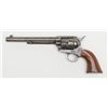 Image 2 : Colt Civilian Model SAA revolver, .45 cal., 7-1/2”  barrel, blue and case hardened finish, wood  gri