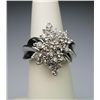 Image 1 : Fabulous Diamond Cocktail Ring with 30 round  brilliant cut Diamonds weighing approx. 1.20  carats w