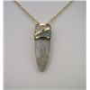 Image 1 : Artistic Opal, Diamond and Blue Zircon Pendant  with 10.00 carat Opal with vibrant red, orange,  gre