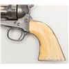 Image 5 : Colt Civilian Model SAA revolver, .45 cal., 4-3/4”  barrel, nickel finish, ivory grips, #109259  acc