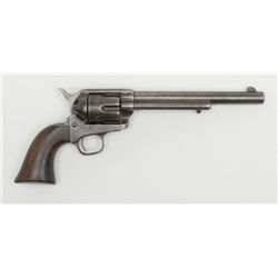 Colt U.S. Cavalry Model SAA revolver, .45 cal.,  7-1/2” barrel, blue and case hardened finish, wood