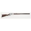 Image 1 : Winchester Model 1876 lever action rifle in .45-60  caliber showing 28” octagon barrel, full  magazi