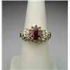 Image 2 : Sensational Ruby and Diamond Ring with approx.  1.00 carat oval ruby accented with 30 round and  bag